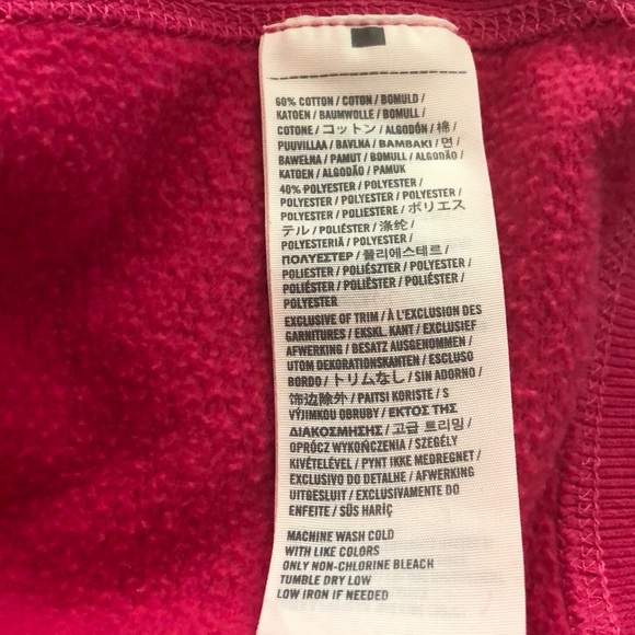 Abercrombie & Fitch Hoodie Size L Color Pink - Picture 14 of 15